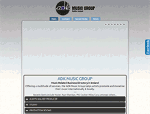 Tablet Screenshot of adkmusicgroup.com